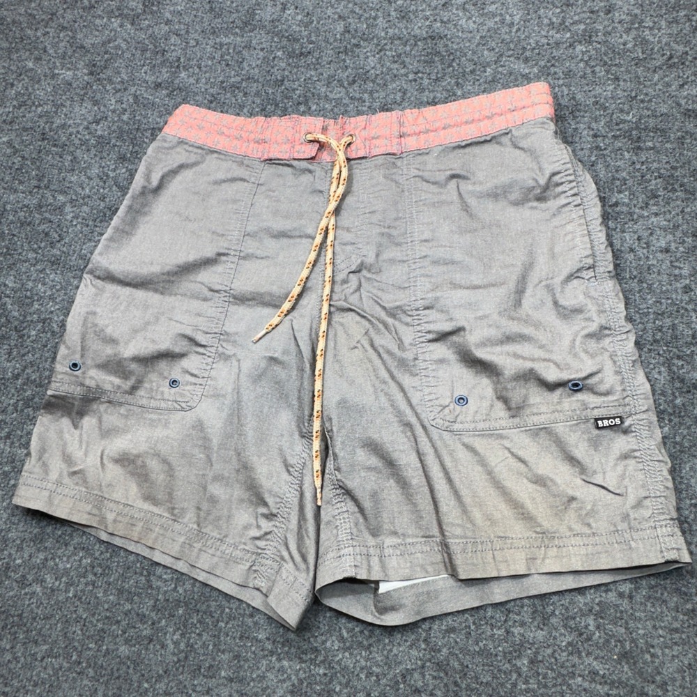 Howler Brothers Horizon Hybrid Shorts Mens 31 Gray Pink Floral Gorpcore Outdoor